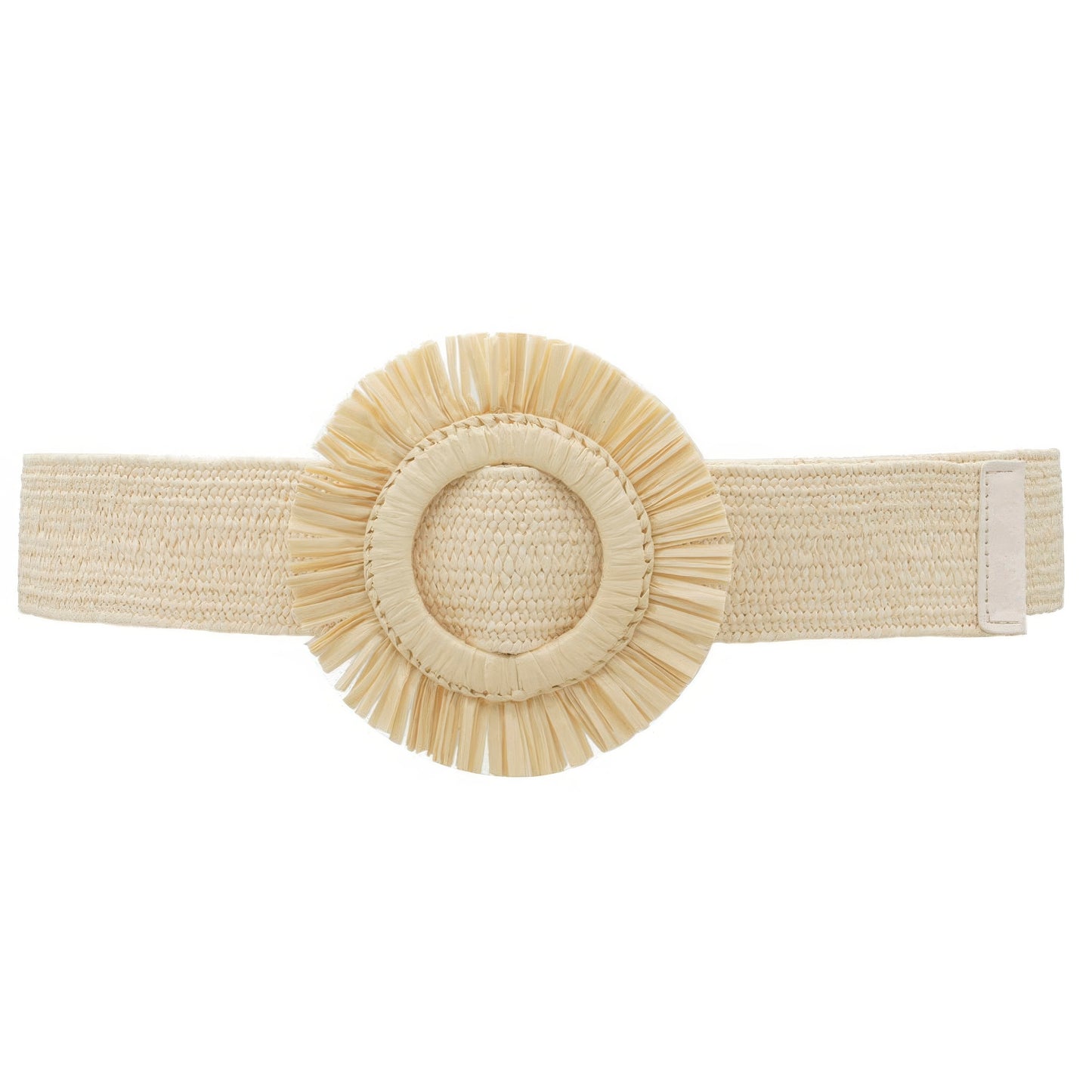 Fringe Circle Straw Belt