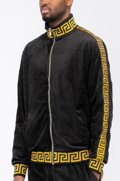 Velour Track Jacket